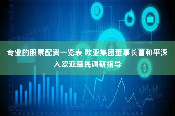 专业的股票配资一览表 欧亚集团董事长曹和平深入欧亚益民调研指导